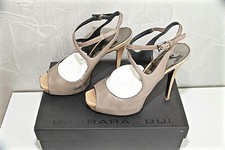 luxueux escarpins talons 120 mm cuir taupe BARBARA BUI pointure 37,5 EN BOITE