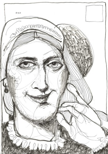 Art contemporain dessin papier