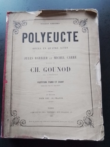 Gounod polyeucte partition - gounod,
