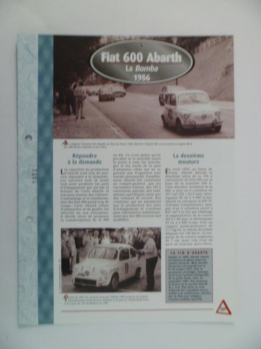 Carte fiche auto - carte,