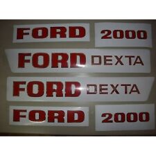 KIT AUTOCOLLANTS DECALQUES POUR TRACTEUR FORD DEXTA 2000