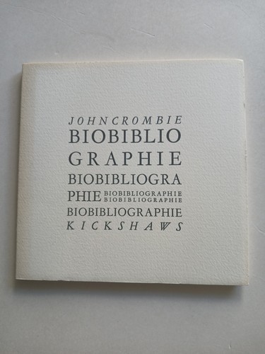 John crombie biobliographie - crombie,