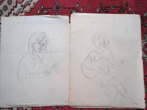 Lot dessins anciens - lot,