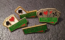 Pin's lot de 4 pins Française des Jeux vintage Tapis Vert (41)