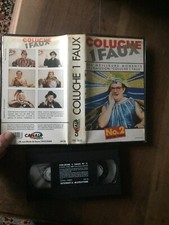 CASSETTE VIDEO VHS HUMOUR COLUCHE 1 FAUX 2