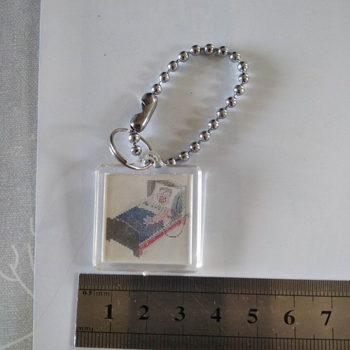 Porte clé vintage - vintage, lenticular