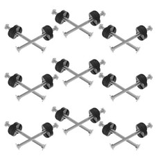  18 vis métalliques pour poteaux de trampoline - Boulons de rechange M6 -