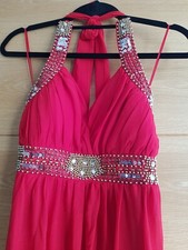 robe de bal rouge réception