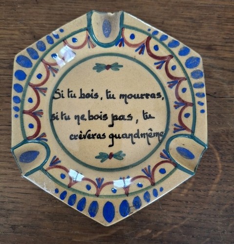 Coupelle cendrier dicton - cendrier,