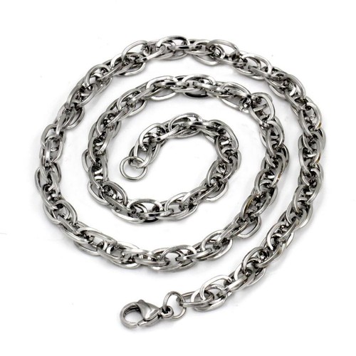 Collier byzantin argent acier - collier,