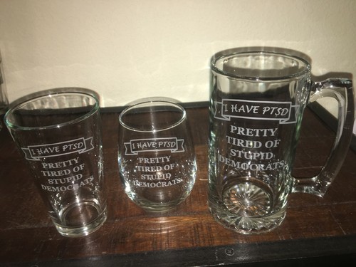 Anti biden pint wine glass - ,,