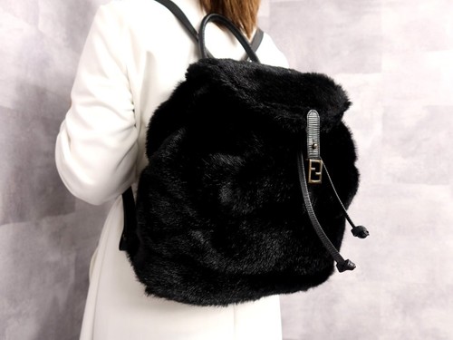 Sac dos fendi fourrure cuir - sac,