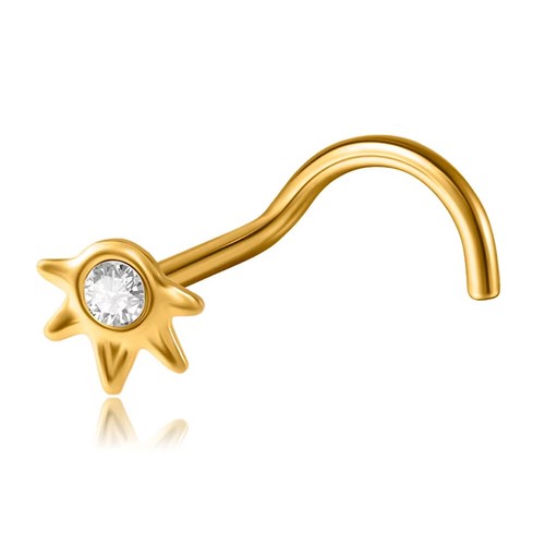 Stud nez plaqué 18k - de,