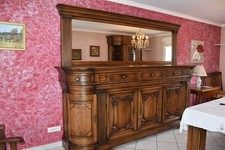 Salle à manger Lambermont bois massif : table - chaises - buffet - vaisselier