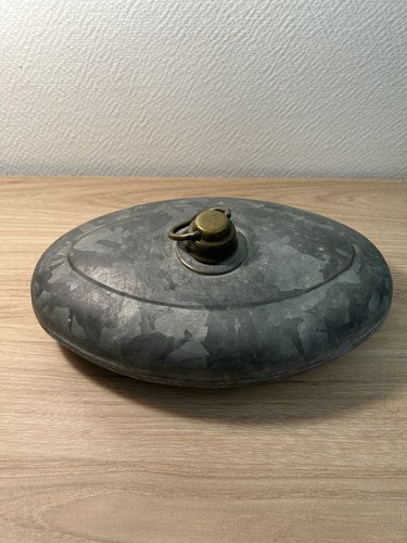 Ancienne bouillotte ovale - , en
