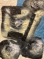 Peinture Sur Papier Ladislas Kijno 1921 2012 Acrylique Et Aérosol Abstraction