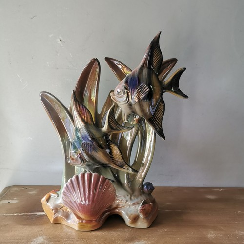 Lampe poisson céramique - lampe, en