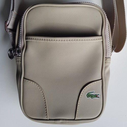 Sacoche zippée beige lacoste - zippée,