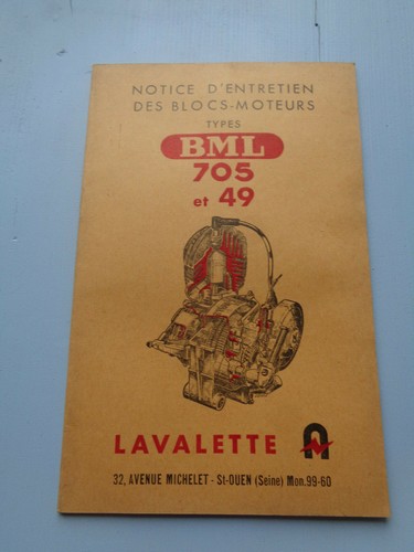 Ancienne notice entretien - notice, d'entretien