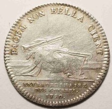 LOUIS XV : JETON ARGENT DE L'EXTRAORDINAIRE DES GUERRES 1730