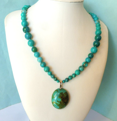 Collier turquoise tibet - du, tibet-