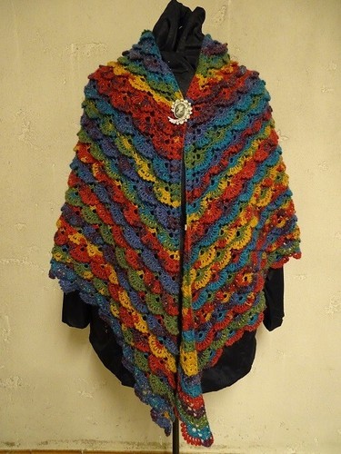 Chale crochet fait - chale,
