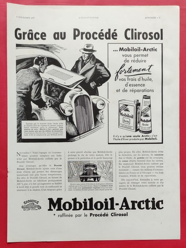 Publicité presse 1937 - , huile