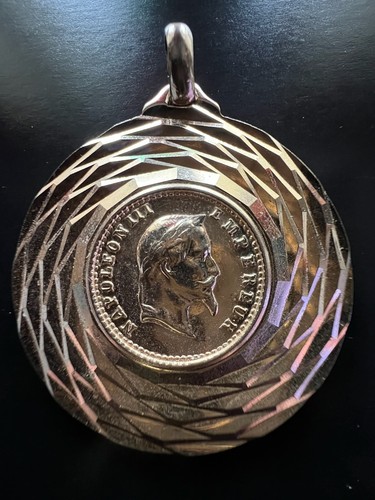 Pendentif napoléon plaqué - pendentif,