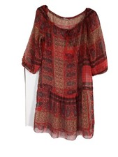 DDP Robe Liquette En Voile Transparent - Bordeaux -M
