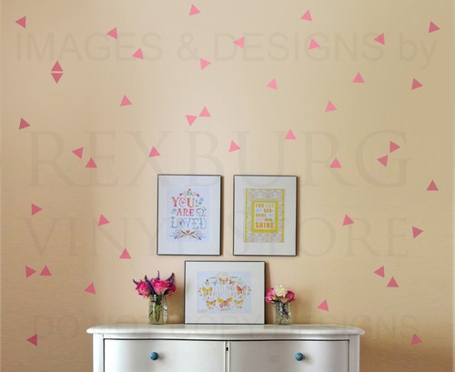 Triangle mural geometric shape - mural,