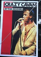 CRAZY CAVAN & the RHYTHM ROCKERS affiche BIGBEAT RECORDS FRANCE 1984