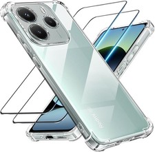 Coque + Verre Trempé pour Redmi Note 13 14 Pro A5 A3 14C 13C Silicone Renforcé