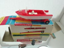 POLITOYS 42 bateau à moteur MOTOSCAPHE MOTOR BOOT CHIEFTAIN MICROMINIATURE RARE