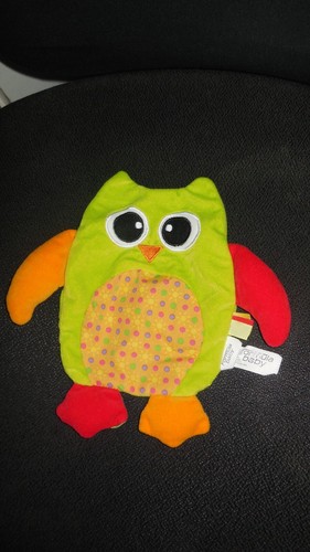 Doudou plat hibou chouette - 20/,