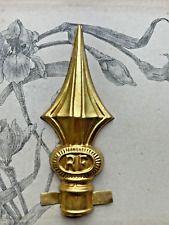 Ancienne Pointe / Hampe de Drapeau - Métal Doré - RF France 15 cm