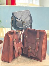 2 Sacoches En Cuir Réel