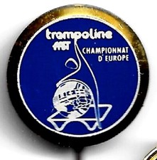 FFST _Fédération Française Trampoline_Championnat Europe   _Epinglette _Vintage*