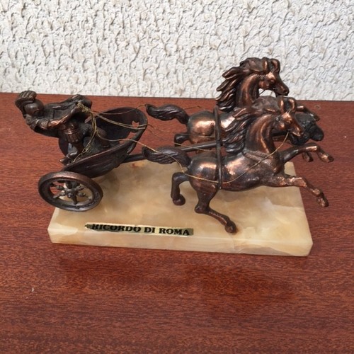 Char jeux romain cuivre - cuivre, et