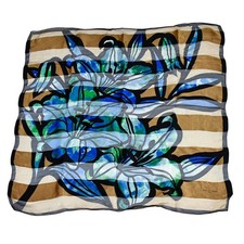 Foulard Ted Lapidus bleu vert