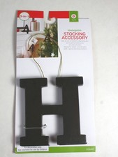 Lettre H Monogramme Magnétique Porte-Chaussette 3 En 1 Ornement En Bronze Cible