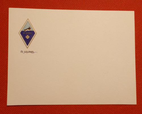 Carte militaire vierge insigne