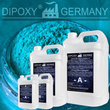 Résine Époxy + Effekt-Pigment-Blau 03 Résine à Couler Epoxy Table Sol Bleu