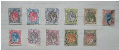 Timbres pays bas reine 1899 - pays-bas, :