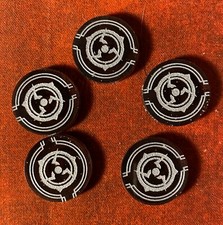 Star Wars X-Wing Miniatures Game 5x Acrylic Ion Token Gen Con 2019