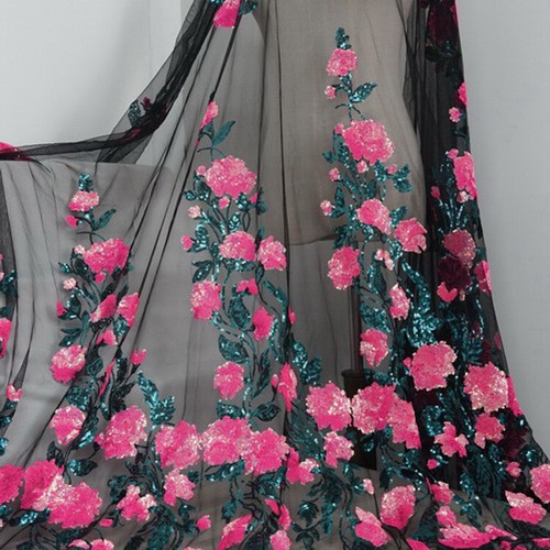 Paillettes sequins fleur - 0.9m,