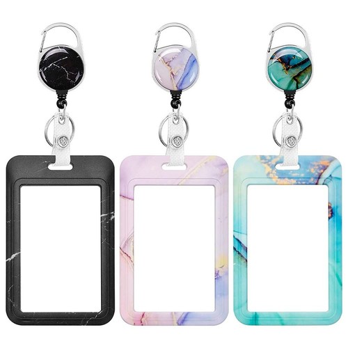 3pcs porte badge - porte-badge, avec
