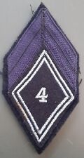Losange brigadier 4° RH Régiment de Hussards CAVALERIE tissu modèle 1945 Patch