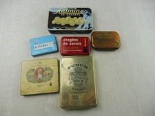 Lot de 6 anciennes boites