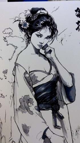 Dessin original dedicace - dessin, bd