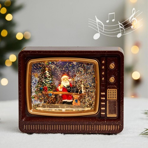 Boîte musique père noël - père,